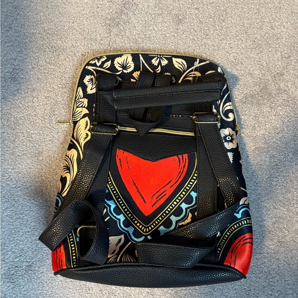 Red Embellished Backpack for Night Out - Picture 2 of 8